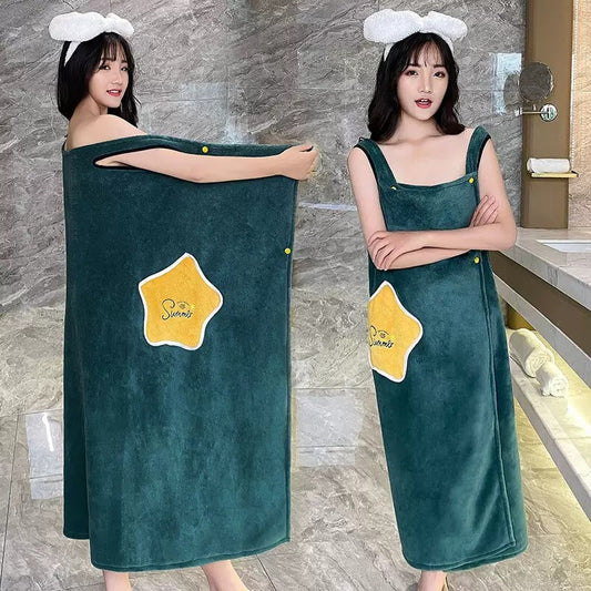ComfyWrap Wearable Bathrobe Towel
